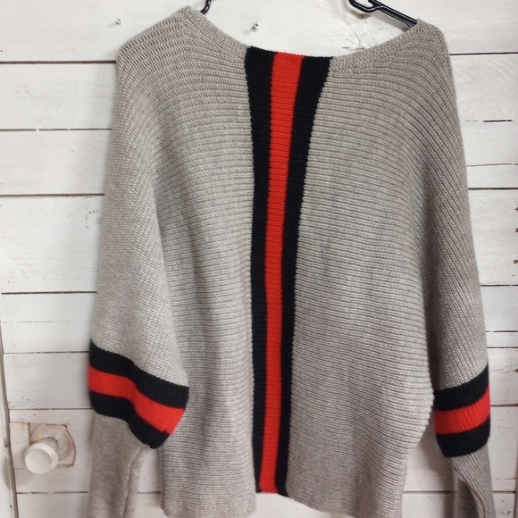 Stylewe NWT Color Block Boat Neck Dolman Batwing Sleeve Sweater Size Medium - Picture 9 of 12